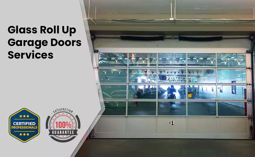 Glass Roll Up Garage Door in Pinecrest, FL